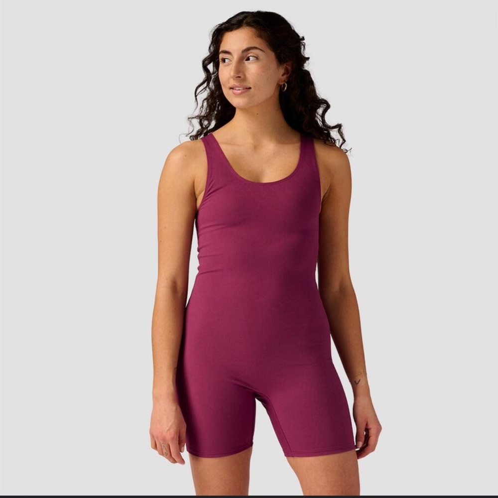Stoic Women’s Bike Short One-Piece‎ in Amaranth/Purple Size Medium